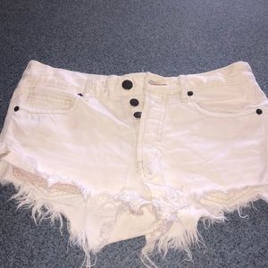 Free people white shorts